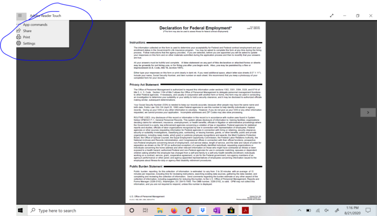 Is Adobe Acrobat Reader the same as Adobe Reader Touch?