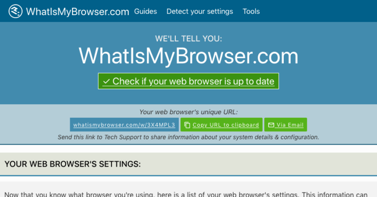 Is my browser up to date?