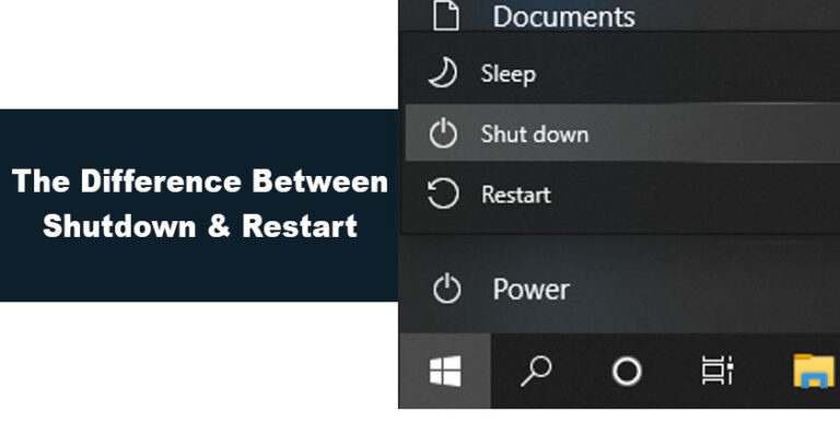 Is rebooting the same as shutting down?
