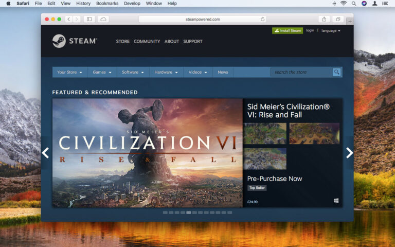 Is Steam OK for Mac?