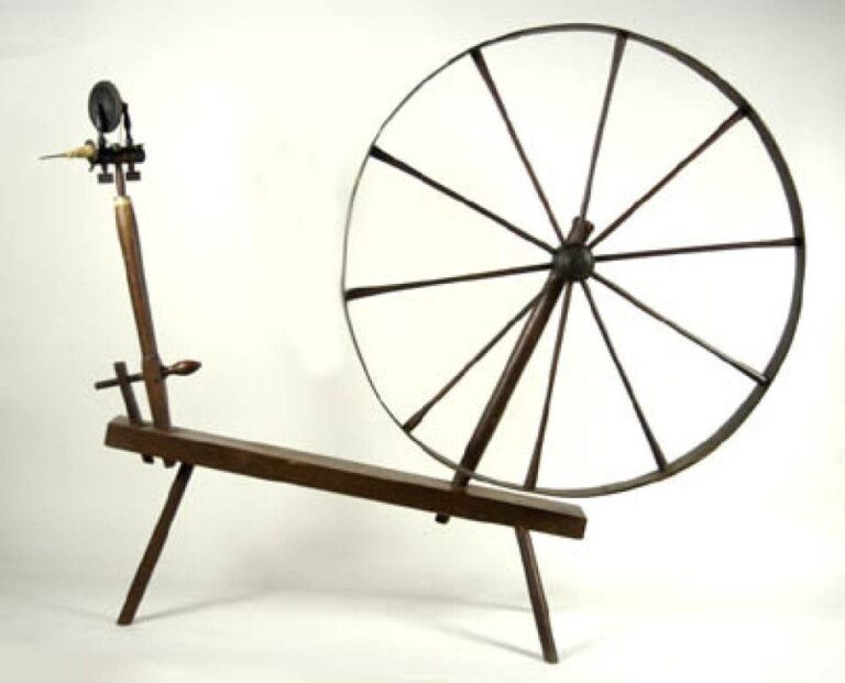 Is the spindle of a spinning wheel sharp?
