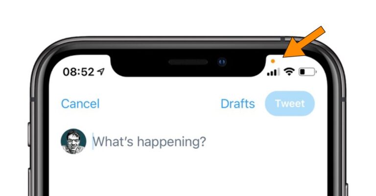 Should I worry about orange dot on iPhone?