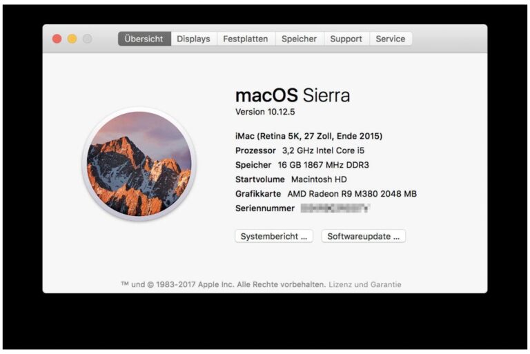 Var kommt nach High Sierra?