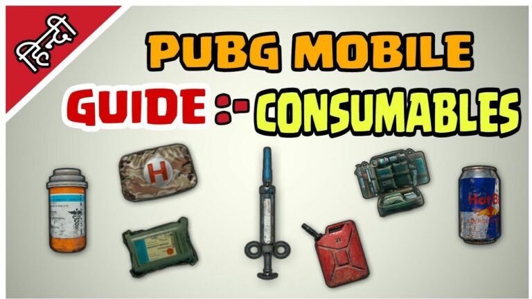 What are consumables in PUBG?