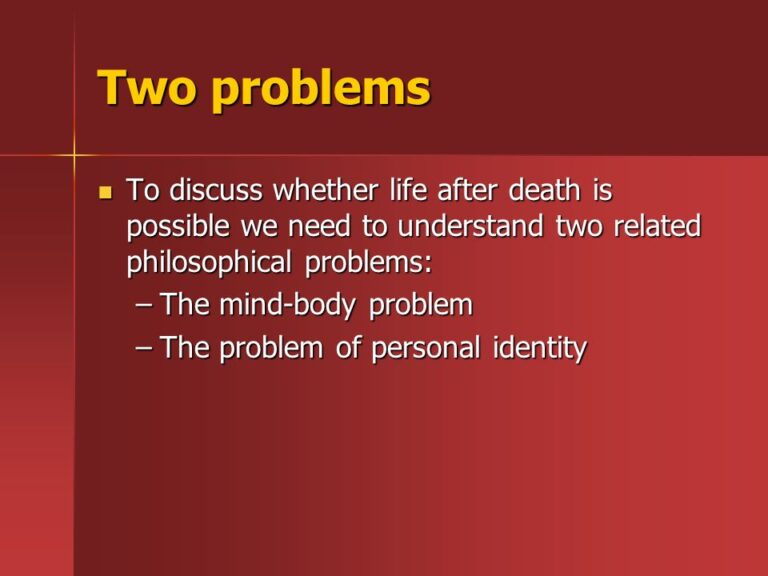 What are the two philosophical views about death?