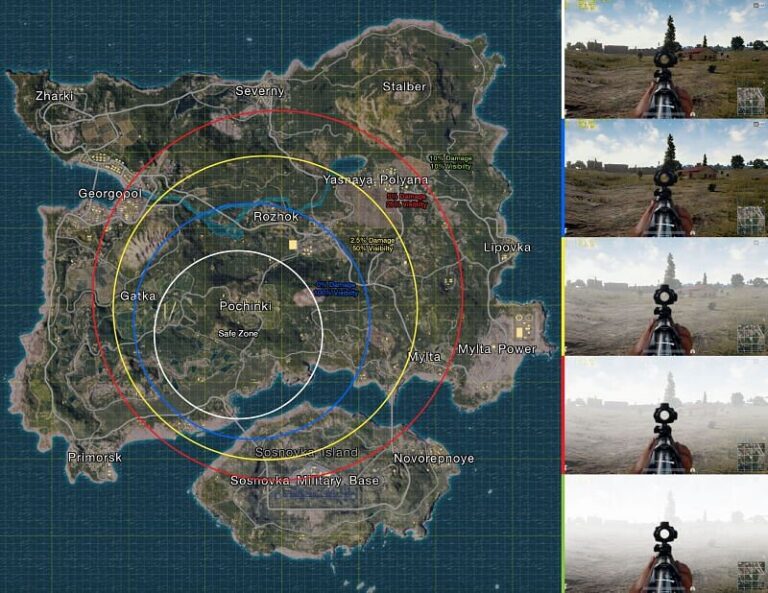 What are zones in PUBG?