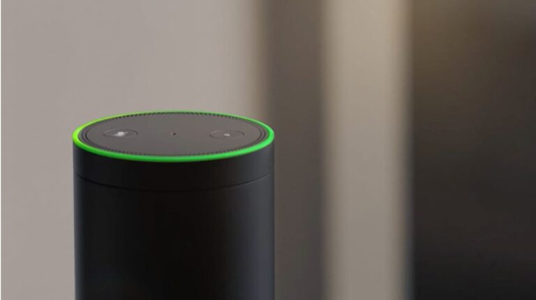 What color does Alexa turn when someone is listening?