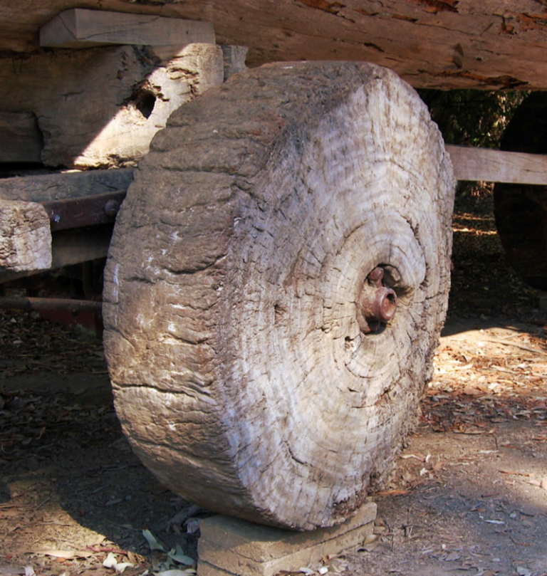 What did the first wheel look like?