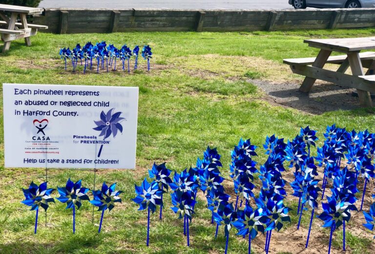 Vad representerar blåa Pinwheels?
