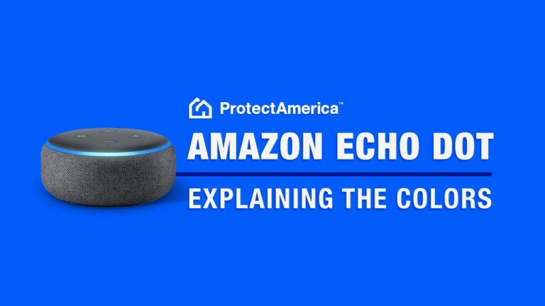 What do the colors mean on Echo Dot?