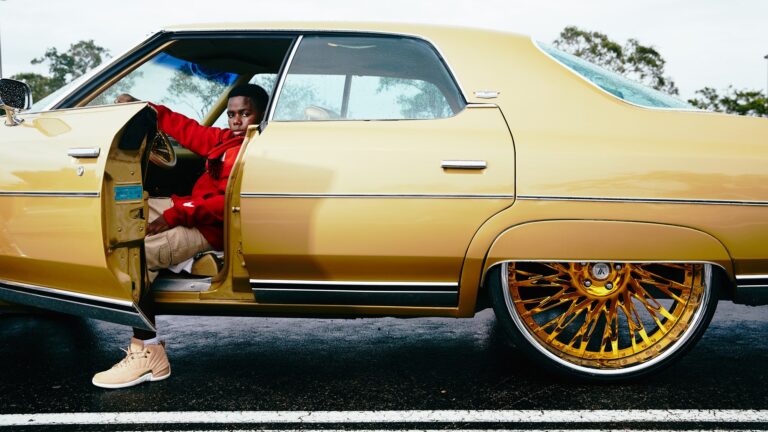 What do they call old cars with big wheels?