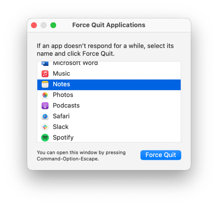 What do you do if your Mac is not responding?