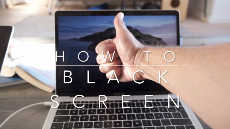 What do you do when your MacBook Air screen goes black?