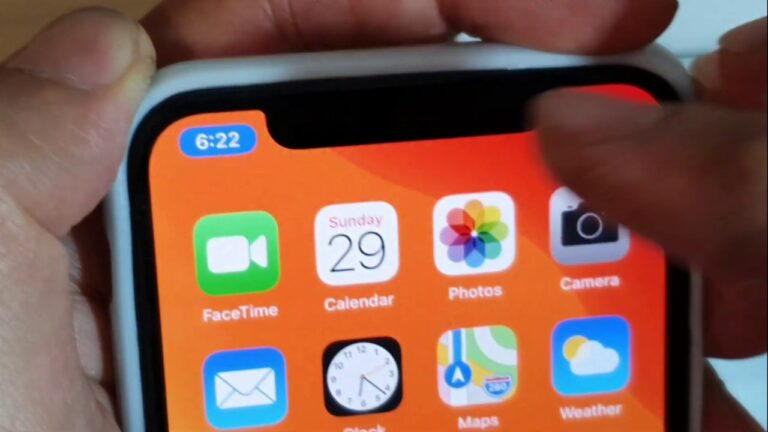 What does blue light at top of iPhone mean?