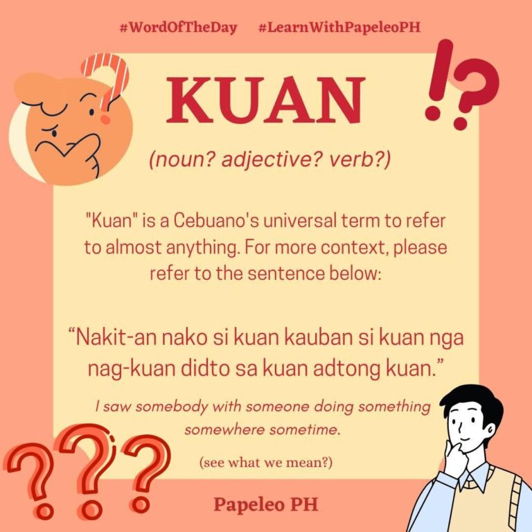 Vad betyder Kuan i Bisaya?