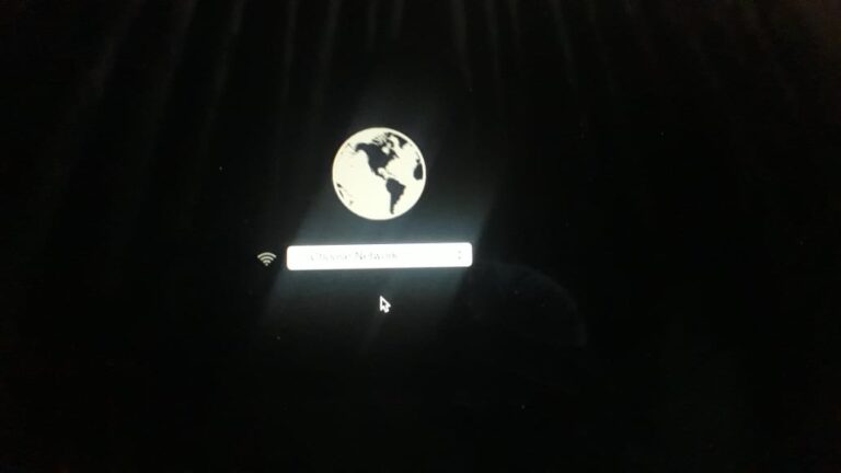 What does the spinning globe mean on Mac?