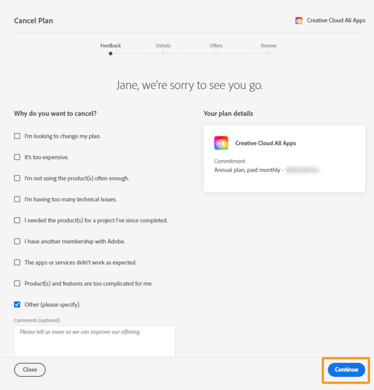 What happens if I cancel Adobe Creative Cloud?