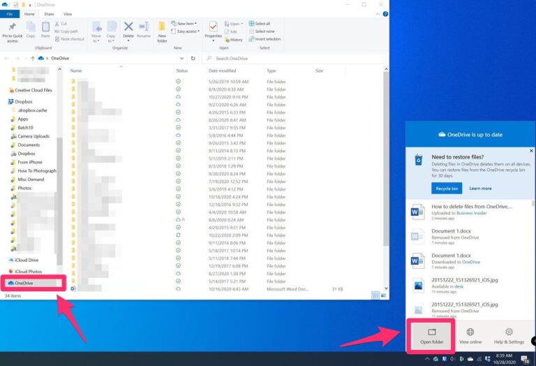 What happens if I delete OneDrive?