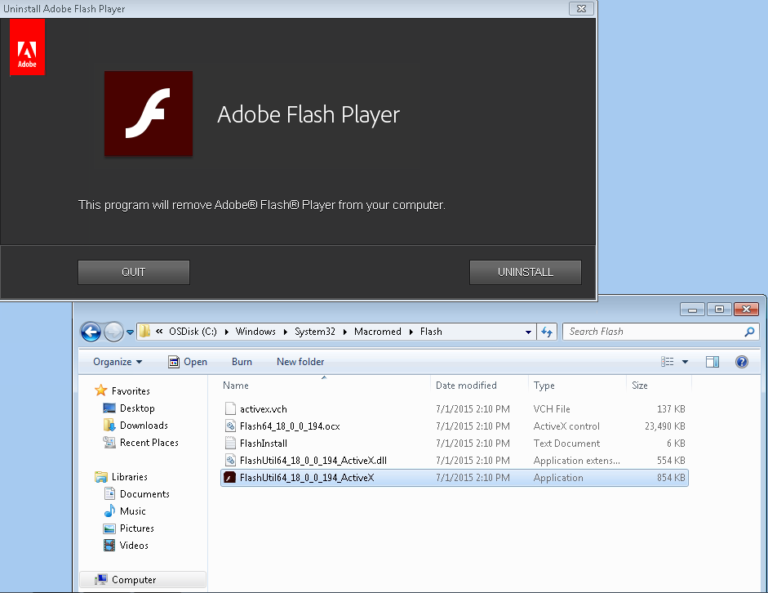 What happens if I Uninstall Flash Player?