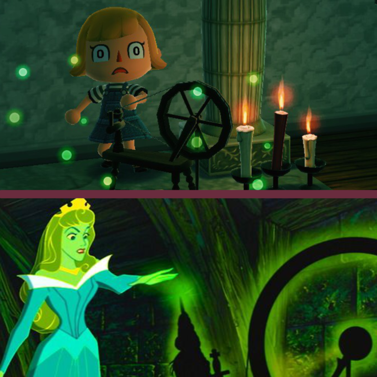 What happens to Aurora when she pricks her finger on a spindle?