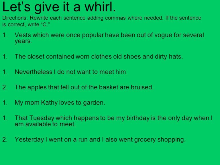 What is a sentence for whirl?