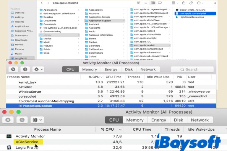 What is AGMService process on Mac?