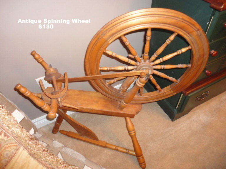 What is an old spinning wheel worth?
