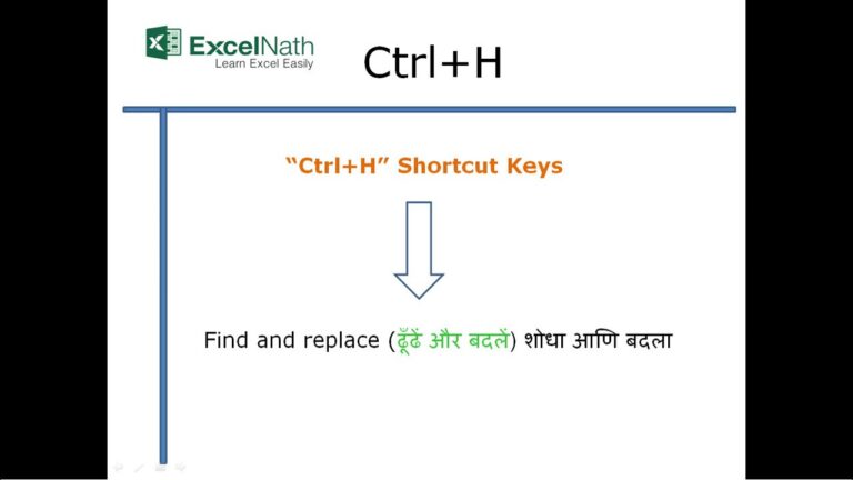 What is Ctrl  H?