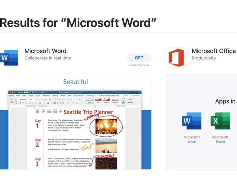 Hvad er Macs version af word?