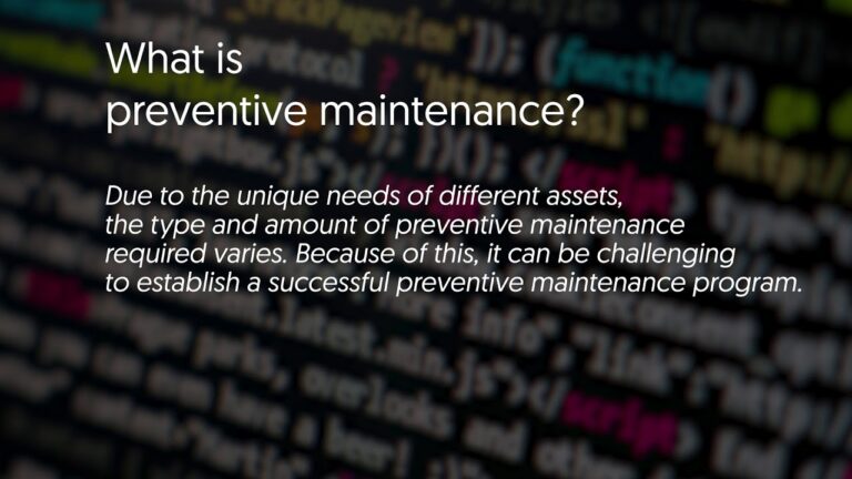 What is preventive maintenance?