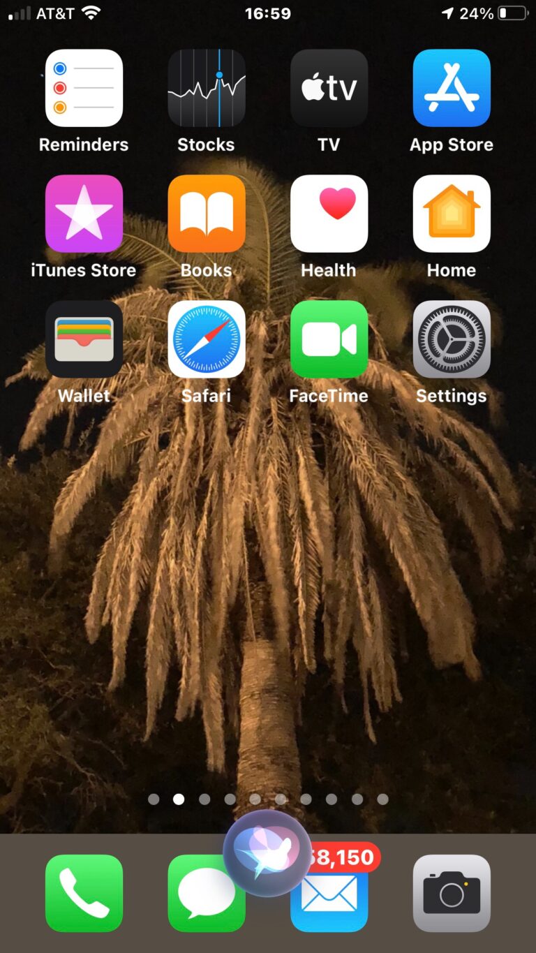 What is the colorful ball on my iPhone?