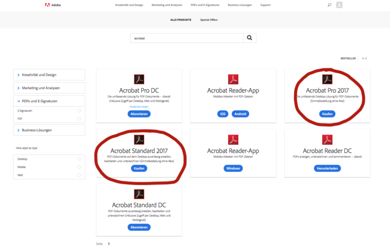 What is the difference between Adobe Acrobat DC and Adobe Acrobat Pro?