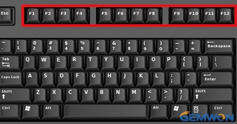 What is the F12 key used for?