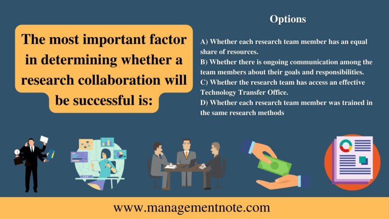 What is the most important factor in determining whether a research collaboration will be successful?