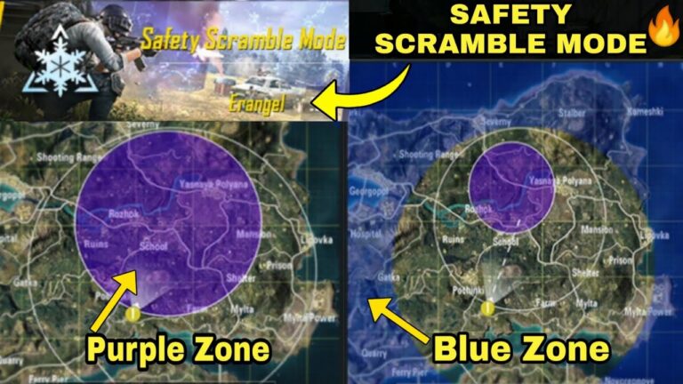 What is the purple zone in PUBG?