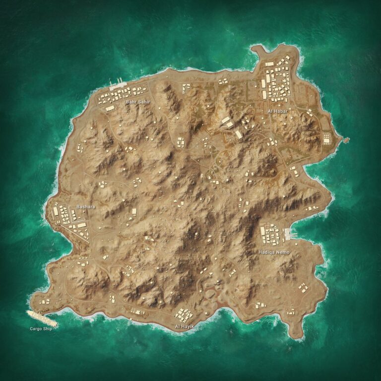 Hvad er det mindste PUBG-kort?