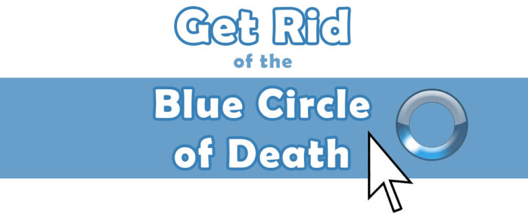 What is the spinning blue circle called?