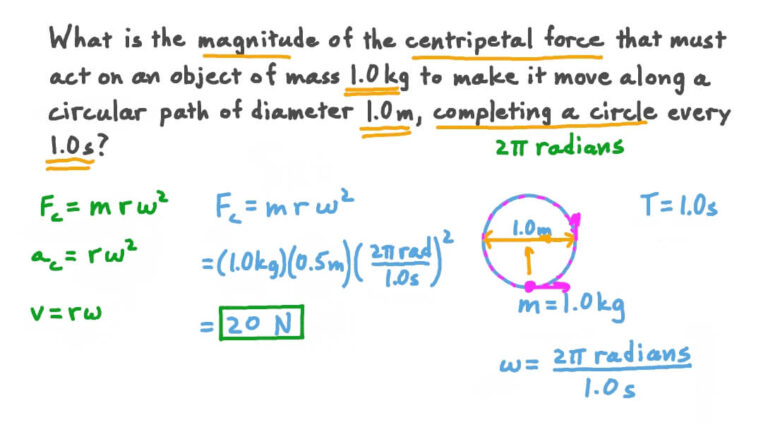 What is the unit of centripetal force?