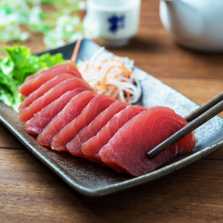 What is tuna sashimi called?