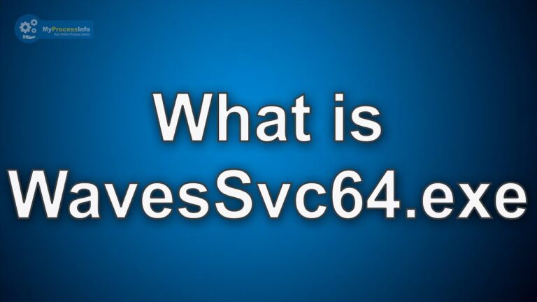 What is WavesSvc64 exe?