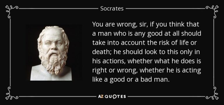 What is worse than death to Socrates?