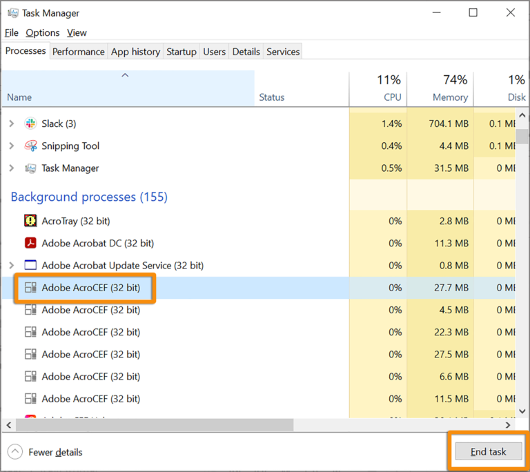 Where is AcroCEF exe located?