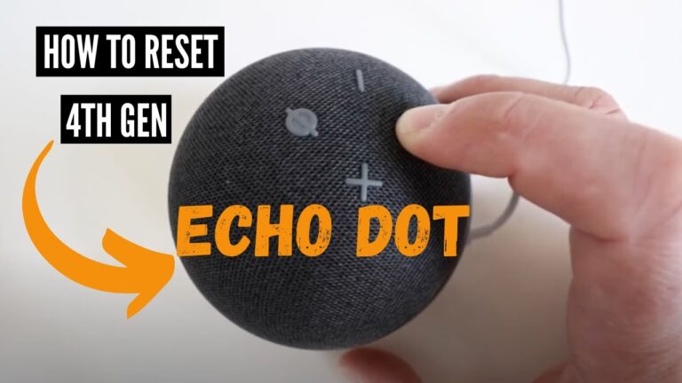 Where is the action button on Echo Dot 4th generation?