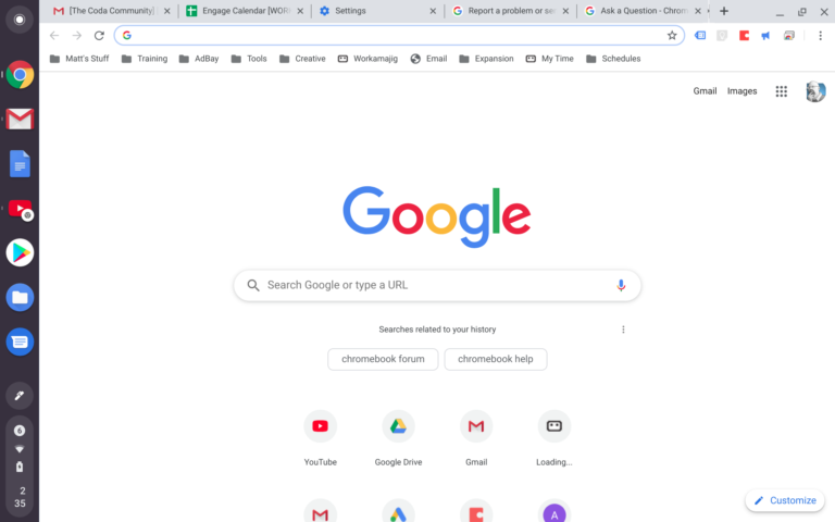 Why are my tabs not loading on Chrome?