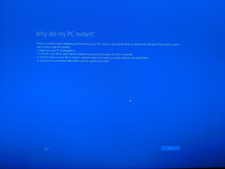 Why did my PC restart infinite loop?