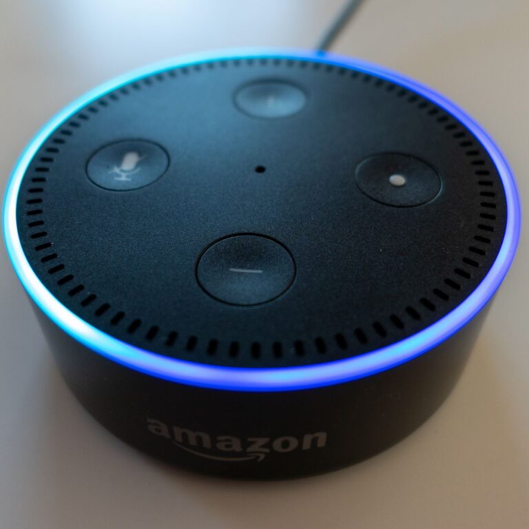 Why does Alexa flash blue and green?
