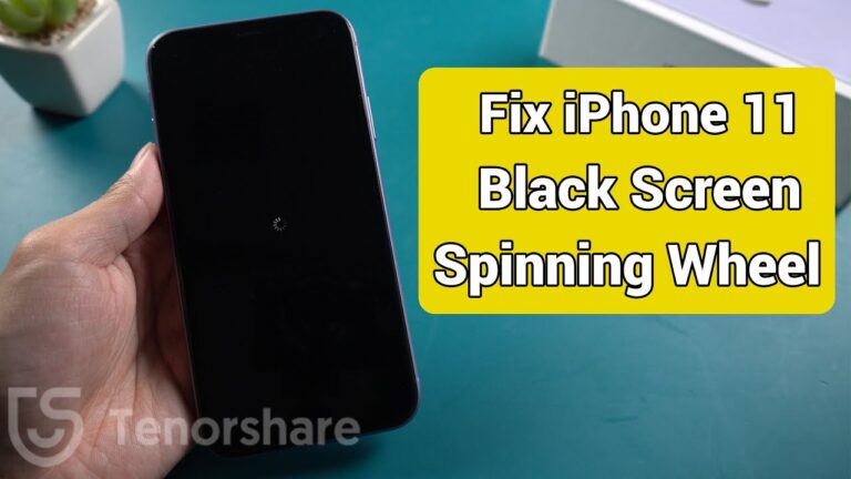 Why does my iPhone 11 have a black loading screen?