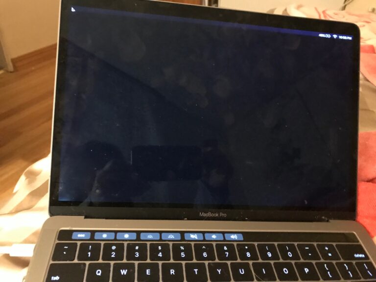 Why does my MacBook Pro go to a black screen?