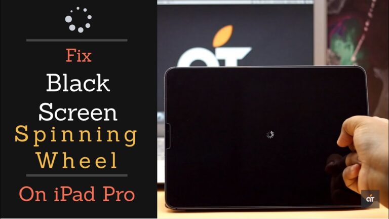 Why is my iPad black screen and loading?