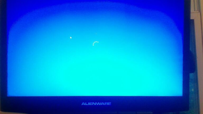 Why is my laptop stuck on a blue loading screen?